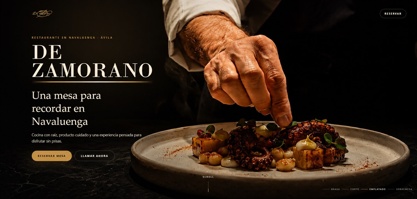 Página web responsive de De Zamorano