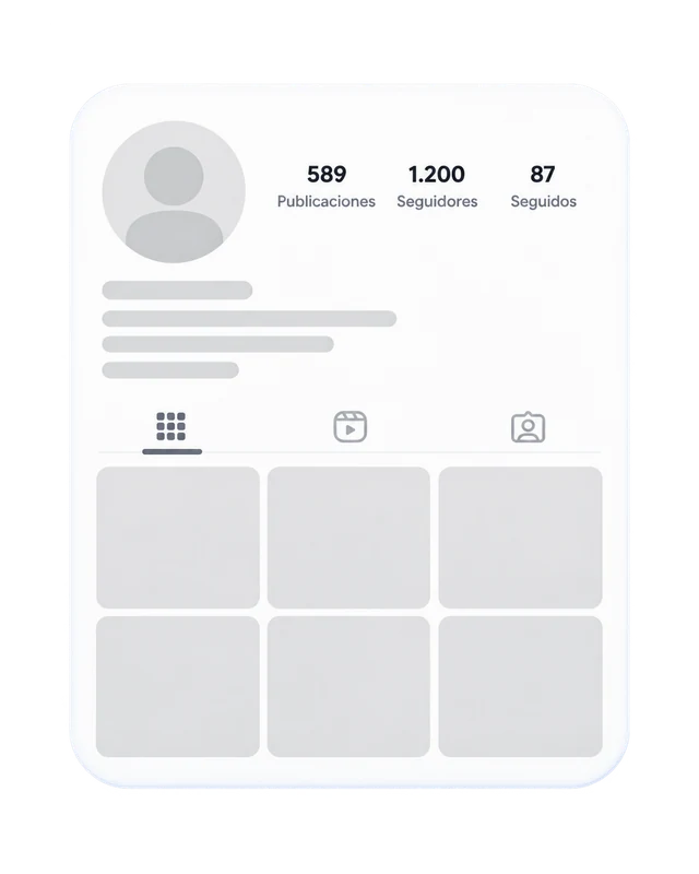 Representación conceptual de un perfil social sin trabajar